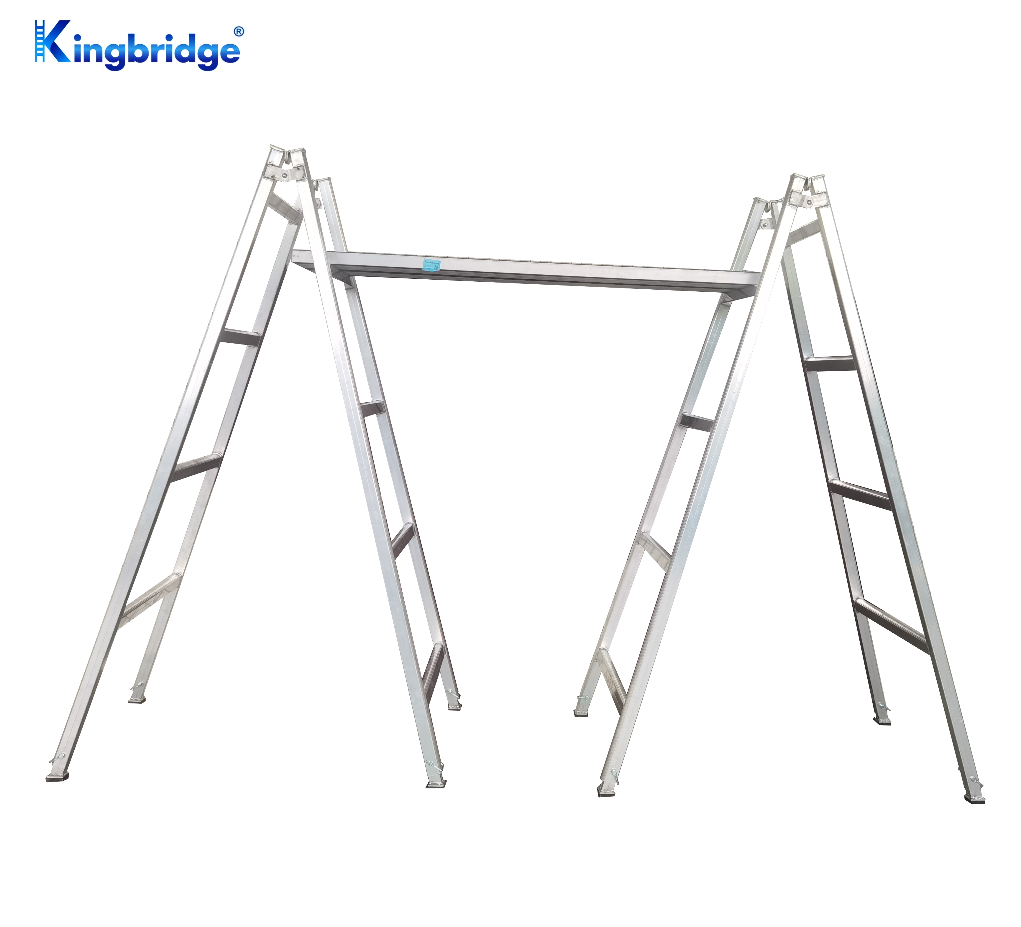 Industrial Loading 225kg T6061 Australian Design Adjustable Leg Trestle 2.0mm Aluminum Alloy Portable for Warehouse Use