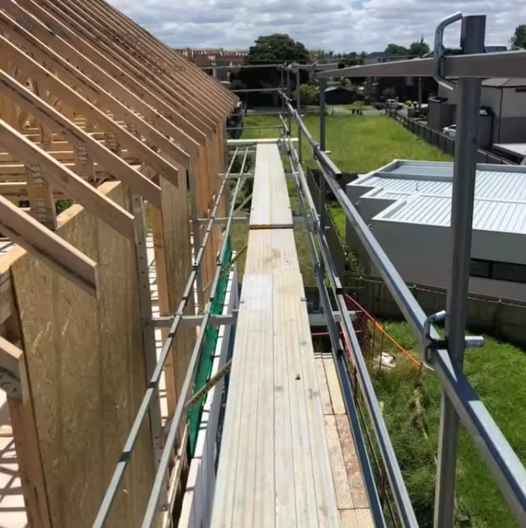 Australian House project Guard Railing Aluminium Scaffold Edge Roof Safety Fall Protection System