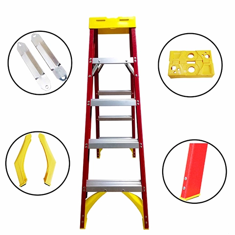 Fiberglass A Type Double Side Ladder Parts