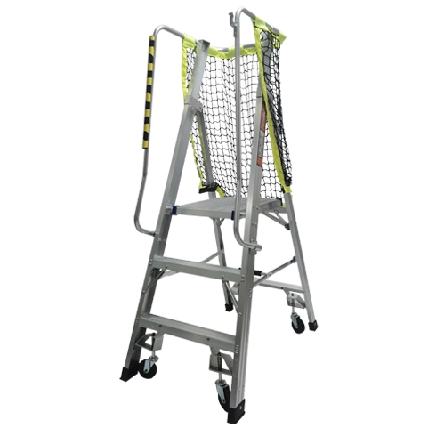 Aluminum Platform Ladder With 4 Wheels