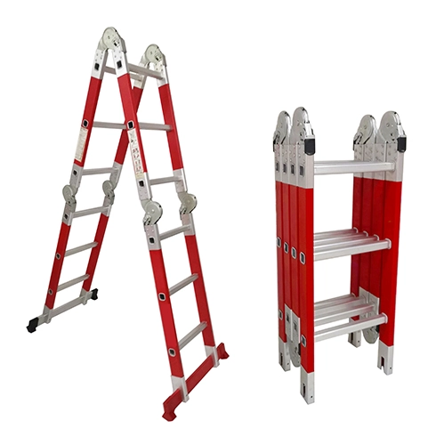 Fiberglass Multipurpose Ladder-Red