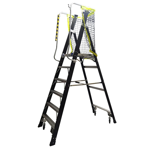 Fiberglass platform ladder-(KBG-140C) 