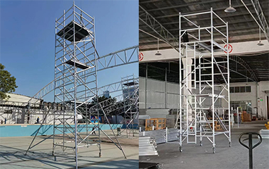 How high can a mobile scaffold tower go