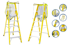 Fiberglass Platform Ladder